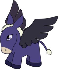 Pegasus donkey vector image