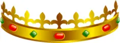 Vector clip art of a King's crown