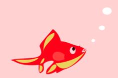 Gold-fish vector illustration
