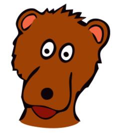 Place marker bear vector image