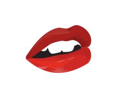 Vector illustration of sensual woman mouth