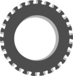 Vector image of fancy gear wheel