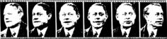 Vector image of strip of film with male face