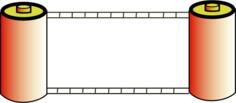 Vector illustration of color photo film rolls