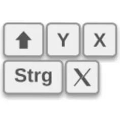 Vector graphics of keyboard shortcut keys