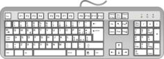 Italian keyboard vector image
