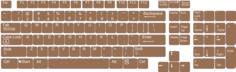 US English keyboard layout vector clip art