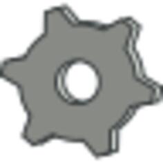 Vector clip art of grayscale settings options icon