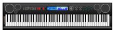 Vector graphics of synthesizer