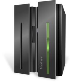 IBM System Z10 mainframe vector image