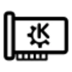 Vector clip art of primary mono hardware KDE icon
