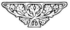 Vector drawing of wall decorative end piece