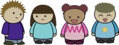 Cartoon people character set vector image
