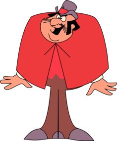 Vector clip art of happy circus guy