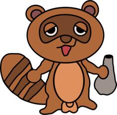 Tanuki vector graphics