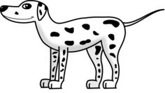 Vector illustration of Dalmatian