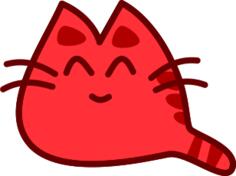 Vector graphics of red kitten