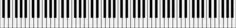 96-key piano keyboard vector clip art