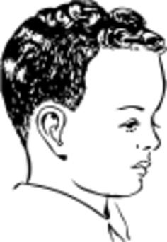 Medium haircut vector image