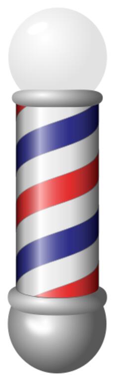 Barber's pole vector graphics