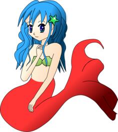 Vector clip art of mermaid