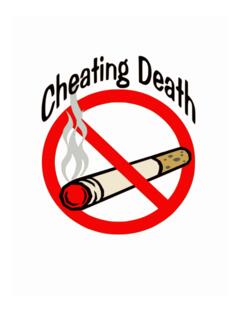 Cheating death slogan vector clip art