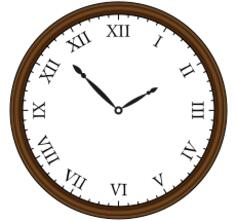 Retro clock vector drawing