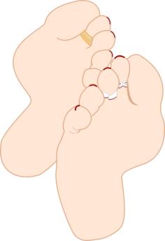 Feet soles vector illustration