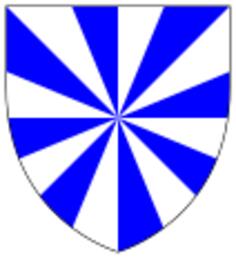 Vector image of blue propeller shield