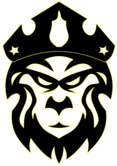 Lion's head vector clip art