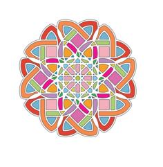Vector illustration of abstract maze flower