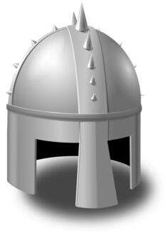 Knight helmet vector image