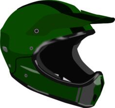 Motorcycle racing helmet vector clip art