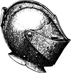 Helmet with Celtic decoration vector image