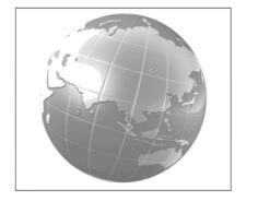 World globe on white background vector graphics