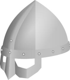 Viking spectacle helmet vector illustration