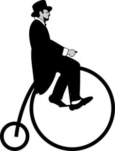Penny-farthing vector illustration
