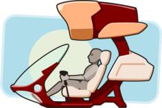 Vector illustration of aeroscooter