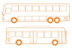 City bus vector clip art