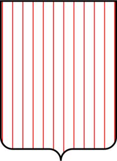 A shield with line pattern