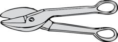 Vector illustration of metal shears