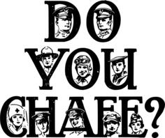 ''Do You Chafe'' sticker vector illustration