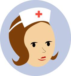 Nurse head logo vector illustration