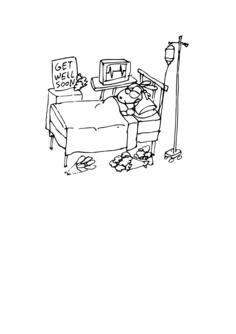 Comic hospital patient vector clip art