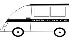 Ambulance van vector image