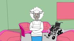 Mental hospital ward vector illustration