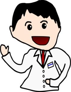 Cartoon doctor vector image