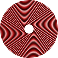 Spiral red circle vector image