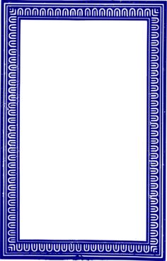 Vector image of solid blue frame