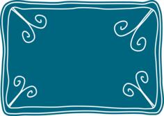 Vector graphics of blue voucher template